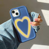 gradient heart blue iphone case boogzel apparel