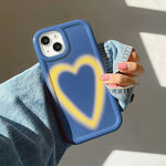 gradient heart blue iphone case boogzel apparel