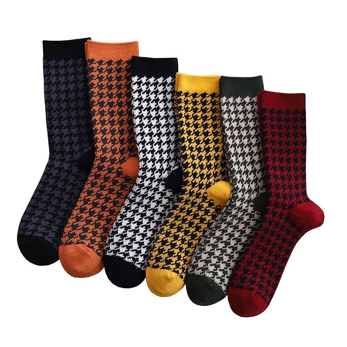 houndstooth print socks boogzel apparel