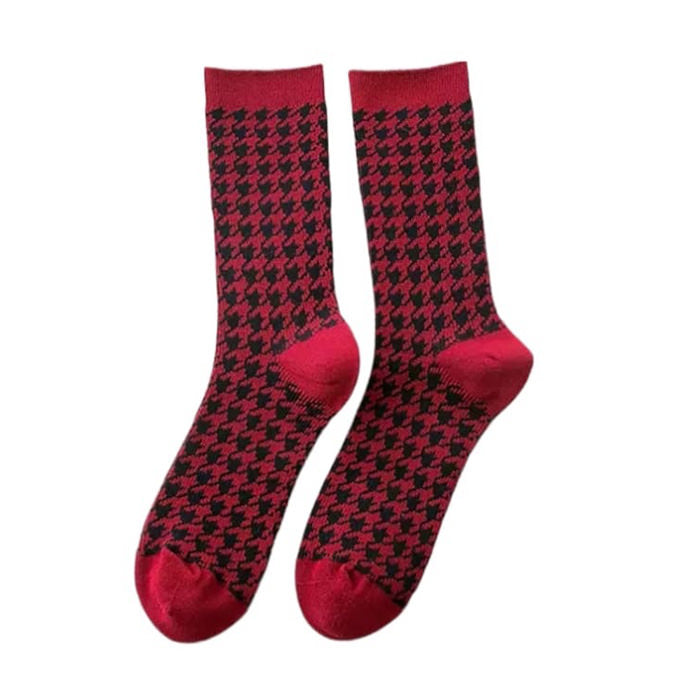 houndstooth print socks boogzel apparel