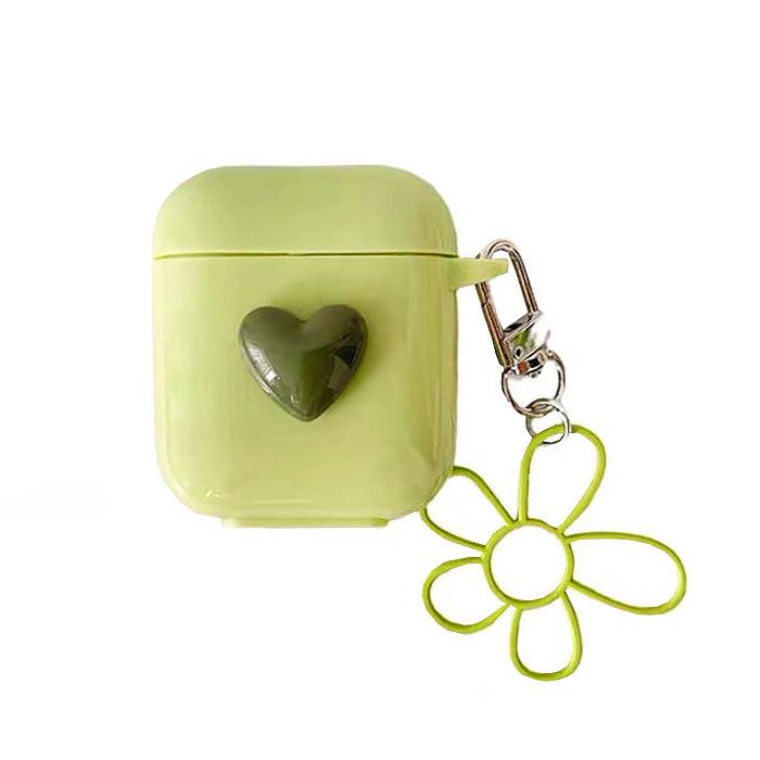 green flower airpods case boogzel apparel