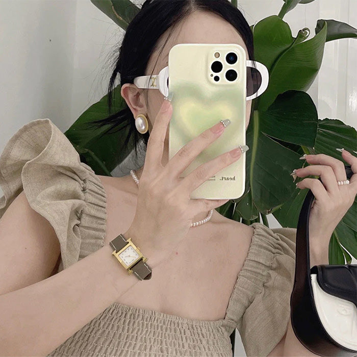 green heart iphone case boogzel apparel