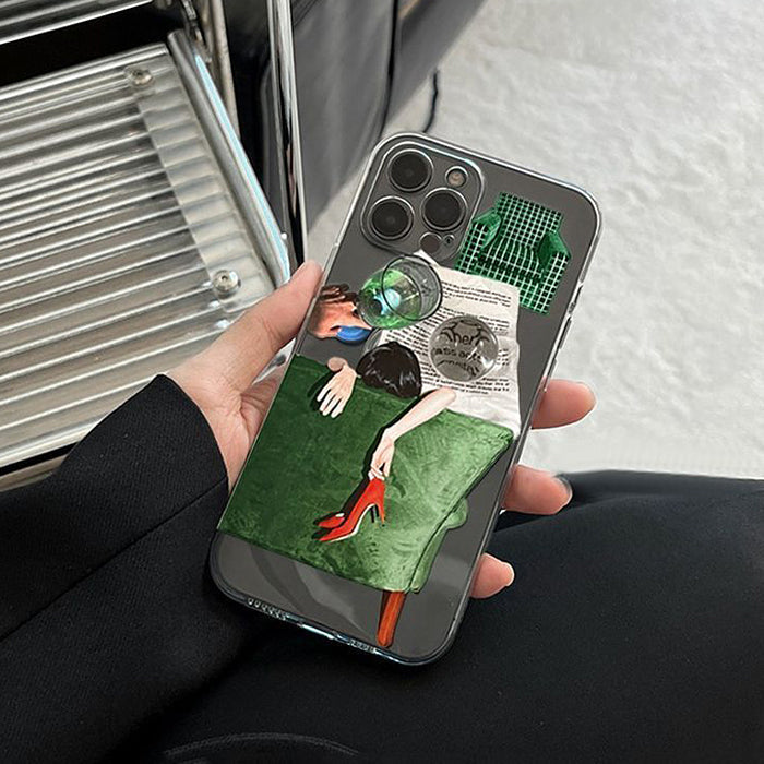 green aesthetic iphone case boogzel apparel