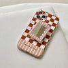 mirror checkered iphone case boogzel apparel