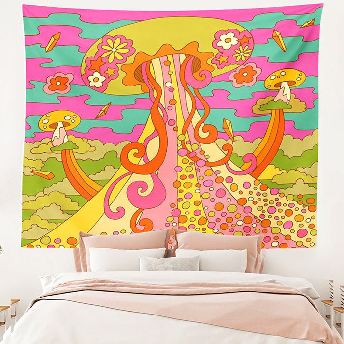 Groovy Mushroom Tapestry
