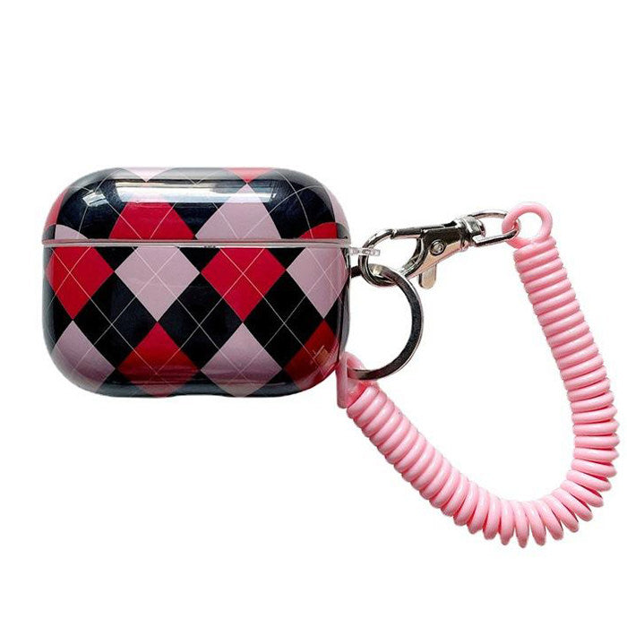 grunge argyle airpods case boogzel apparel