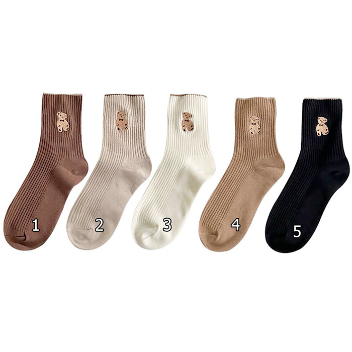 bear embroidery socks boogzel apparel