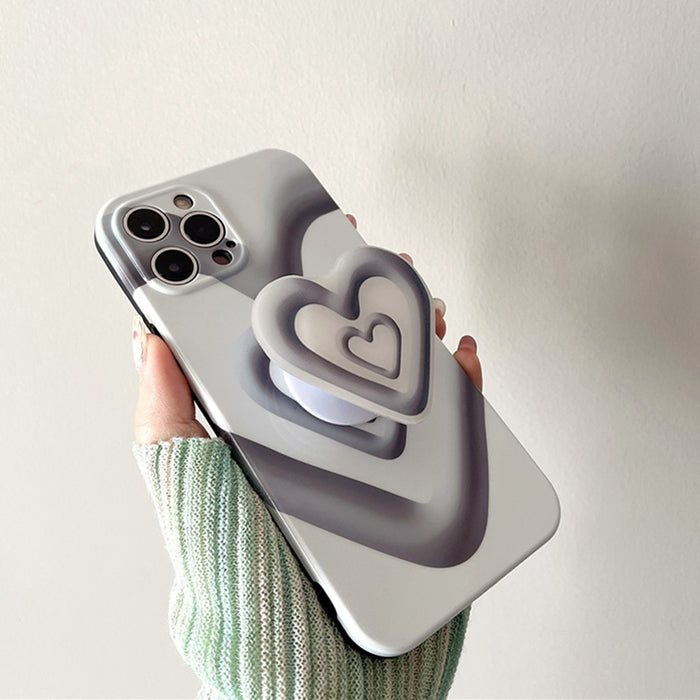 black and white heart iphone case boogzel apparel