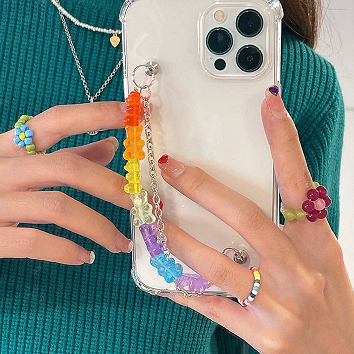 jelly bear chain iphone case boogzel apparel