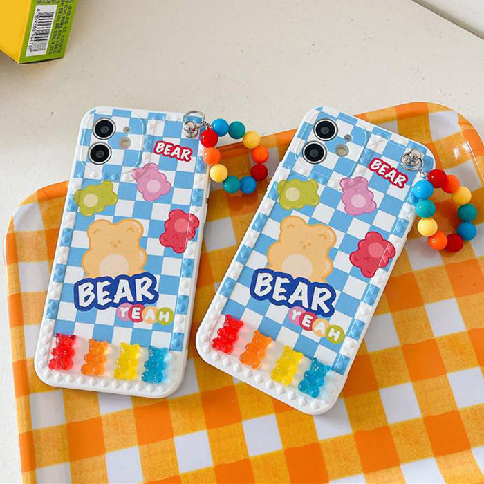 gummy bear plaid iphone case shop