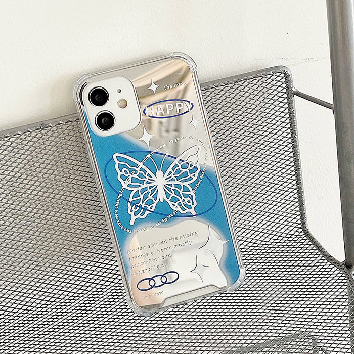 butterfly mirror iphone case boogzel apparel
