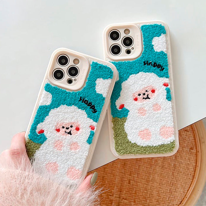 sheep plush iphone case boogzel apparel