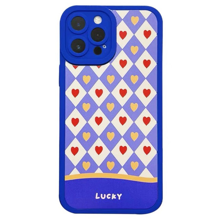 blue heart argyle iphone case boogzel apparel