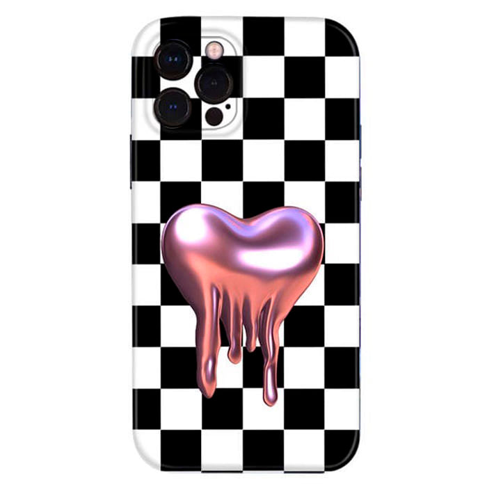 heart checkerboard iphone case boogzel apparel