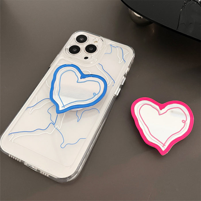 heart pop socket iphone case boogzel apparel