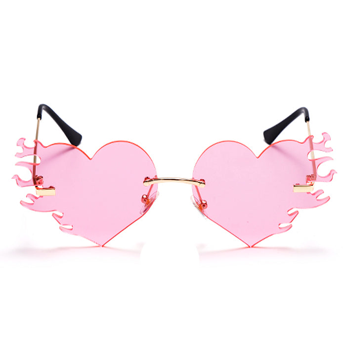 heart flames glasses boogzel apparel