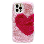 heart fluffy iphone case boogzel apparel
