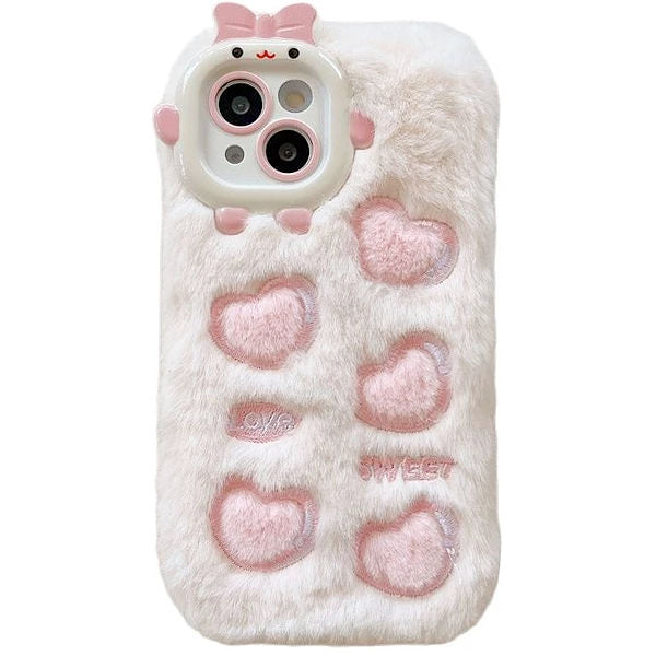heart plush iphone case boogzel apparel