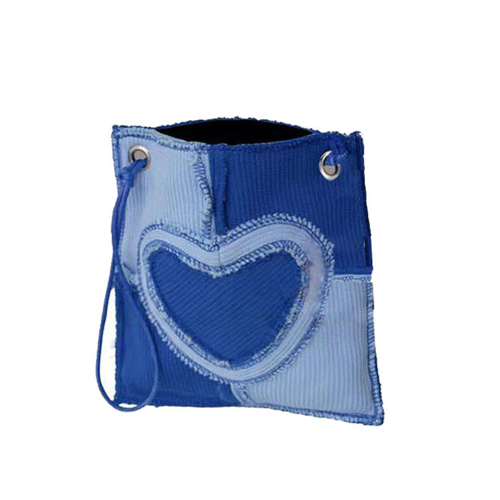blue heart shoulder bag boogzel apparel