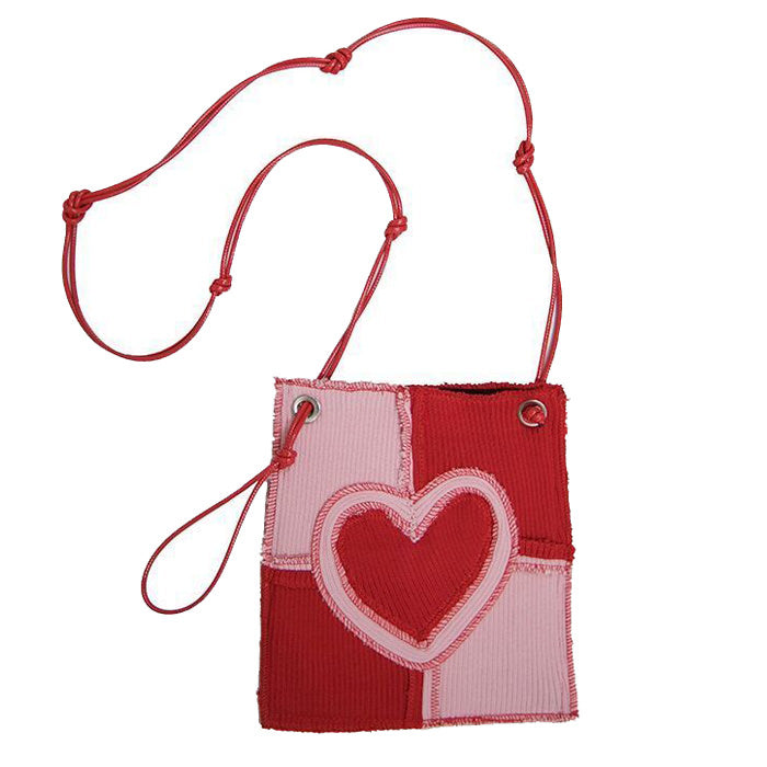 red heart shoulder bag boogzel apparel