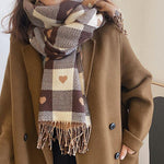 heart wool scarf boogzel apparel