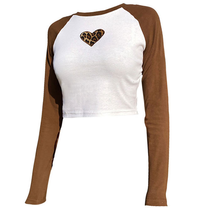 heart leopard tshirt boogzel apparel