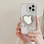 rhinestone heart iphone case boogzel apparel