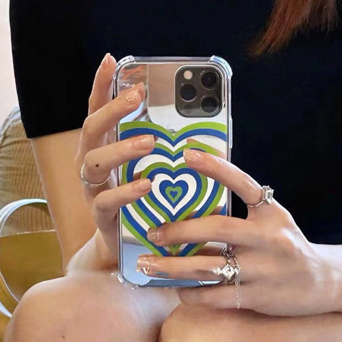 heart mirror iphone case boogzel apparel