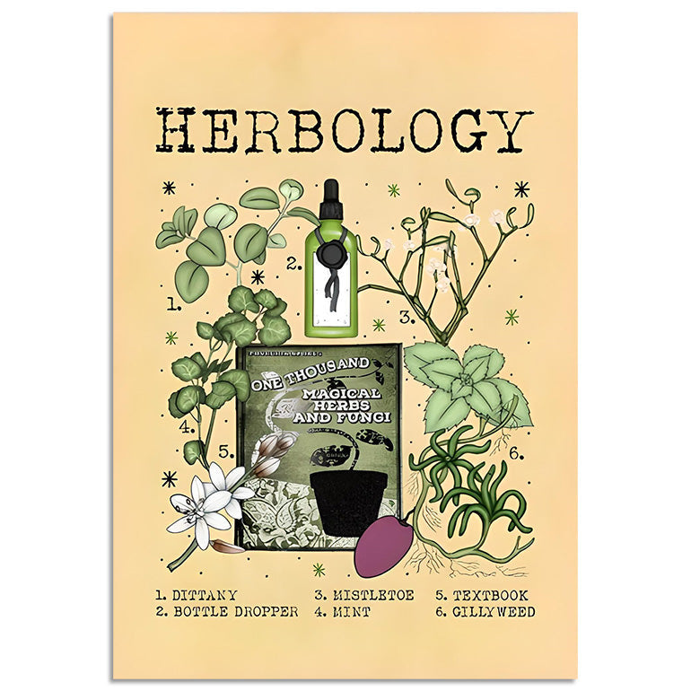 Herbology vintage Poster boogzel apparel