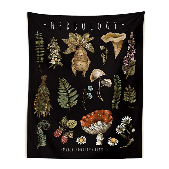 Herbology Wall Tapestry boogzel apparel