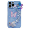 holographic butterfly chain iphone case 