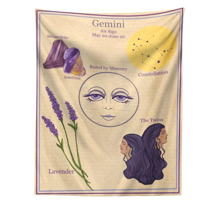 Gemini Wall Tapestry boogzel apparel