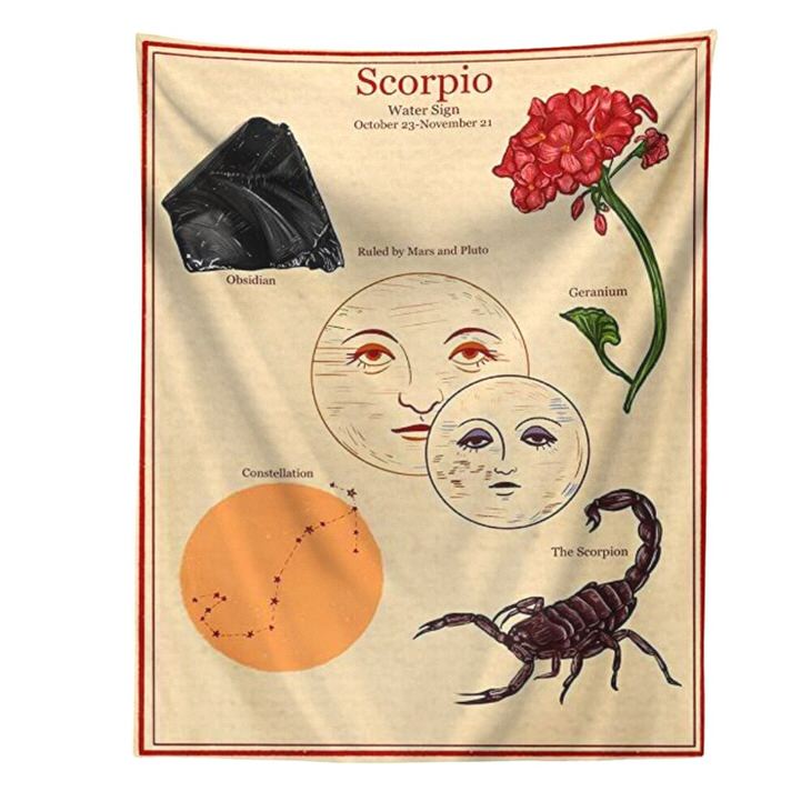 scorpio Wall Tapestry boogzel apparel