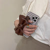 brown houndstooth iphone case boogzel apparel