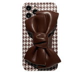 houndstooth bow iphone case boogzel apparel