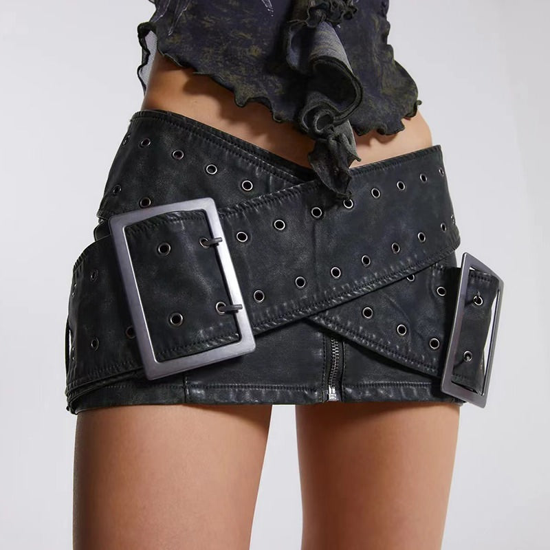 y2k-aesthetic-huge-buckle-micro-skirt