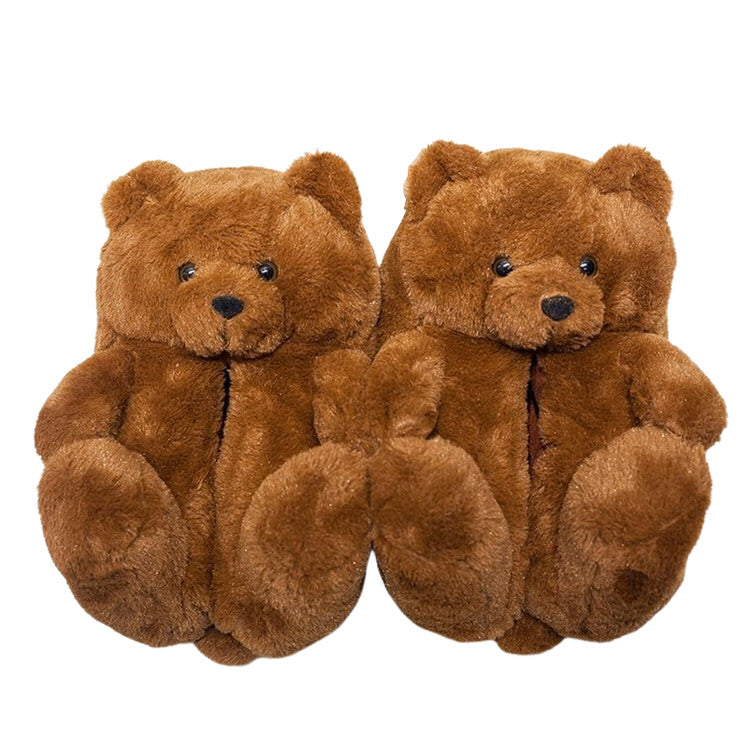 Hugging Teddy Bear Slippers - Boogzel Clothing