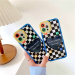 checkered print iphone case boogzel apparel