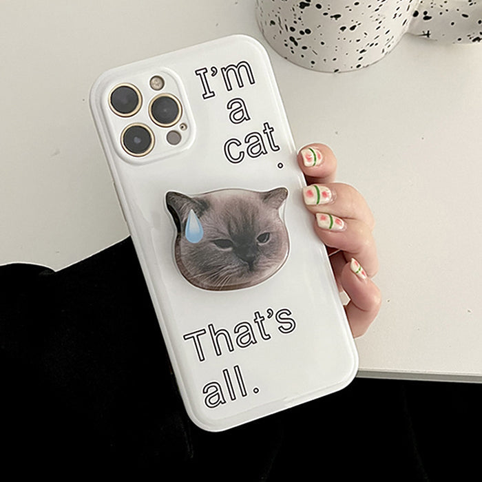 sad cat meme iphone case boogzelapparel