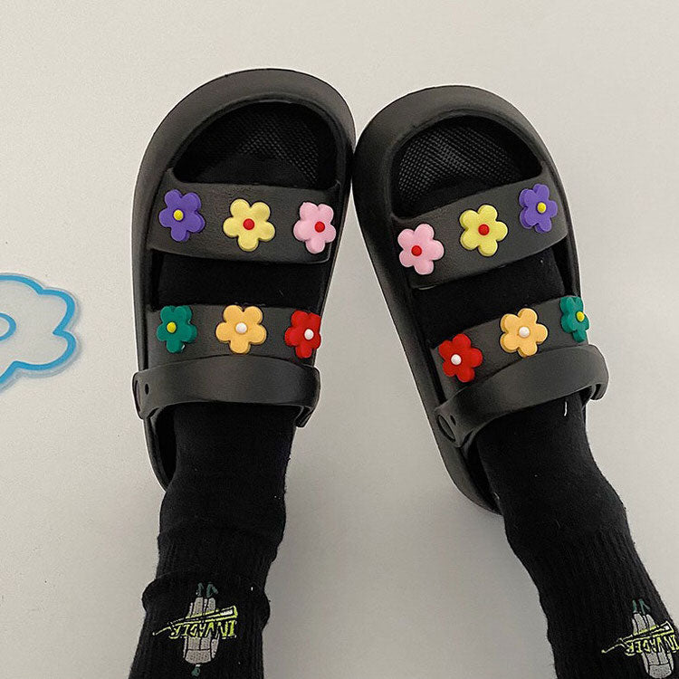 Indie Aesthetic Flower Sandals boogzel apparel