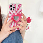 heart checkered iphone case boogzel apparel