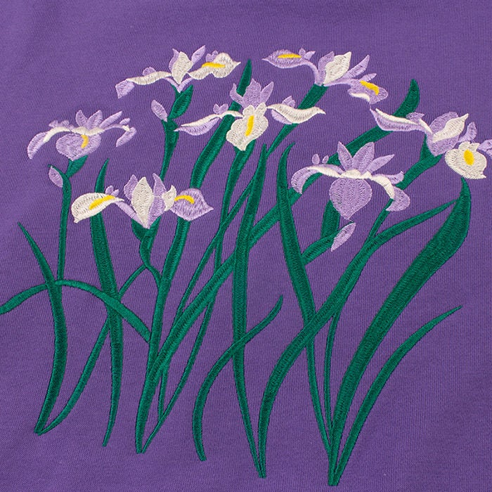 Iris Embroidery Sweatshirt boogzel apparel
