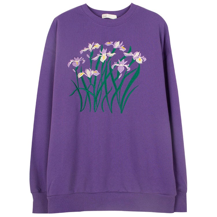 Iris Embroidery Sweatshirt boogzel apparel