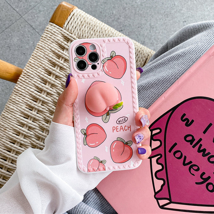 aesthetic peach iphone case boogzel apparel