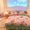 Kawaii Peach Bedding Set 🍑 boogzel apparel