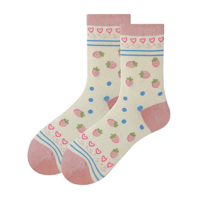 kawaii strawberry socks boogzel apparel
