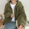 green knit zip up hoodie sweater boogzel clothing, aesthetic outfits