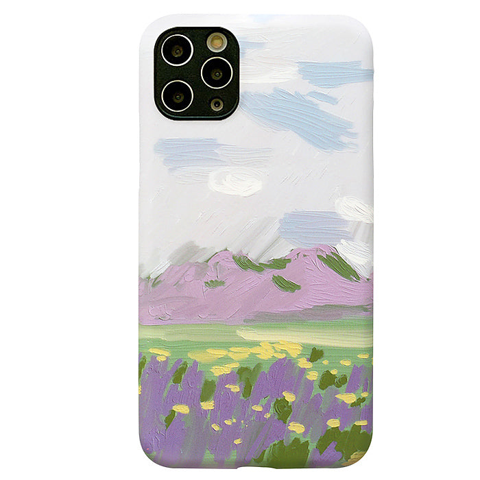 lavender oil painting iphone case boogzel apparel