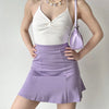 lavender mini skirt boogzel apparel