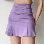 purple ruched skirt boogzel apparel